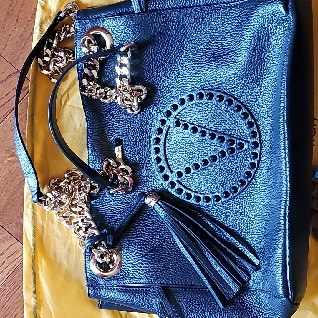 Valentino Luxury Bag With Gold Accents